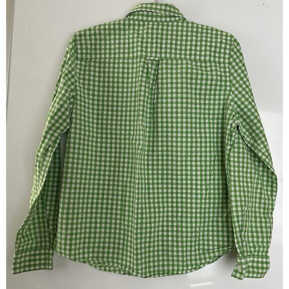Joe Fresh Mens Long Sleeve Green White Plaid Shirt Size Large Easter Spring - Picture 6 of 7